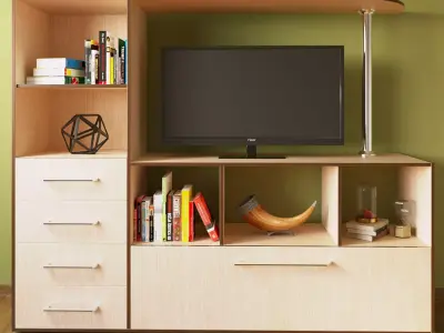 Tv wall Free 3D model purchase