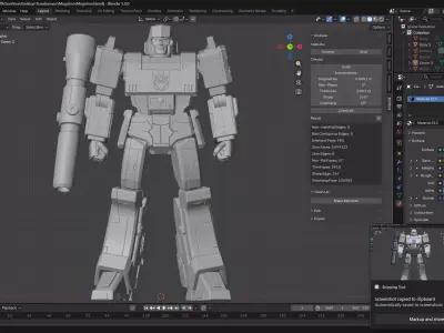 MEGATRON Custom Stylized Edition 3D print model