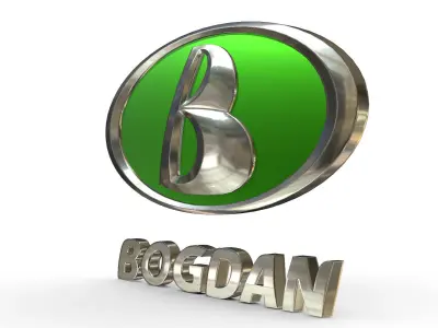 bogdan logo 3D model