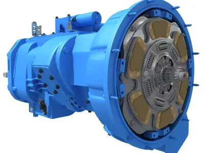 Blue Model of Transmission 3D model