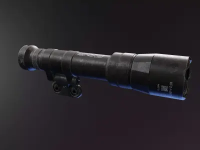 Scout Flashlight M640 Low-poly 3D model