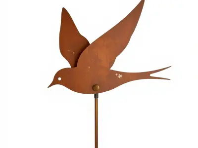 Rustic Metal Bird Weather Vane Model Pack Low-poly 3D model
