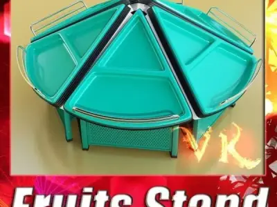 Produce Store Display Fixture Fruits 3D model