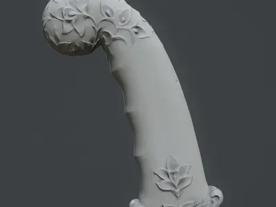 Indian dagger Low-poly 3D model