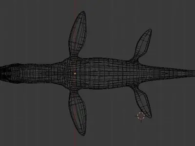 Pliosaurus Pack Low-poly 3D model