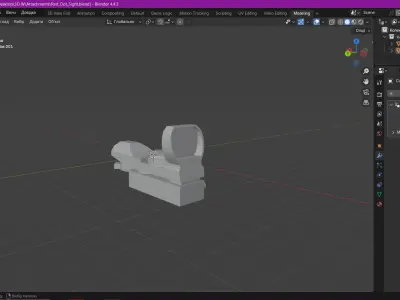 Attachments Low-poly 3D model