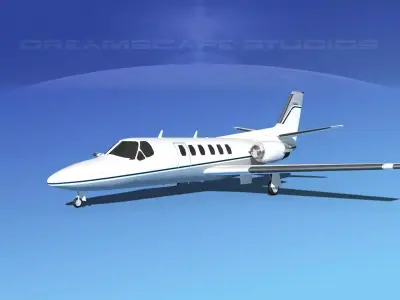 Cessna C550 Citation II V03 3D model
