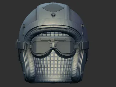 HELMET Low-poly 3D model 14