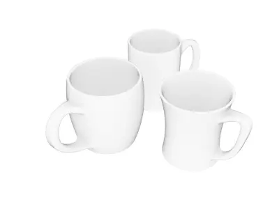 Mugs Set 3D model