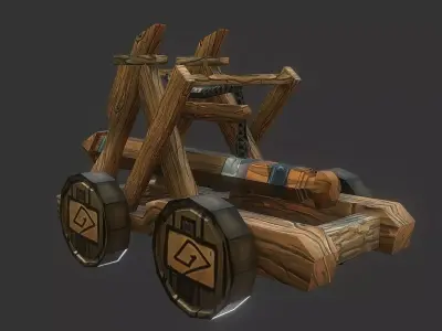 Battering Ram Low-poly 3D model