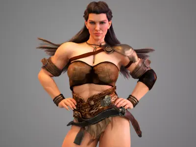Amazon Warrior 3D model