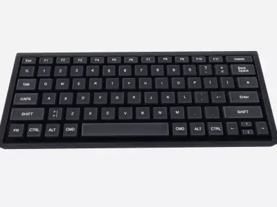 Computer Keyboard Low-poly 3D model