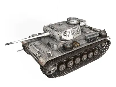 PzKpfw III - Panzer 3 - Ausf M - 414 3D model