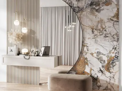 Hallway Set N10 1 3D model