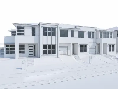 Townhouse 06 Low-poly 3D model