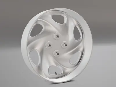 Corolla Wagon Rim Wheel Low-poly 3D model
