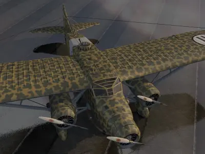 Caproni Ca-133 bis 3D model