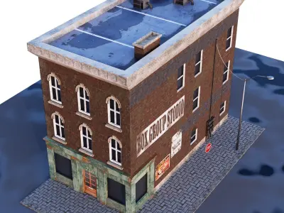 Biulding Asset1 Free low-poly 3D model