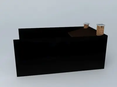 barbecue area Free 3D model