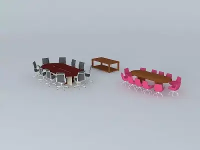 12 person meeting table Free 3D model
