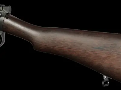 SMLE Mk3 Low-poly 3D model