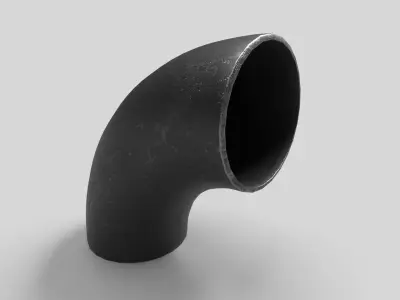 Elbow Pipe Long Radius 8 inches 3D model