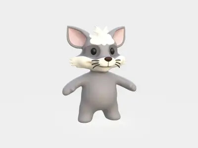 Little animal baby - Ratel cute - Character028 Low-poly 3D model