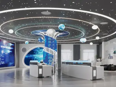 Sci-fi office 54 3D model