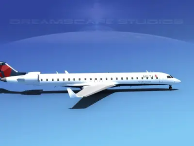 Bombardier CRJ900 Delta Connection 3D model