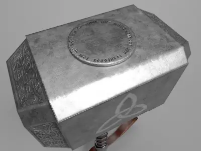 Mjolnir Free low-poly 3D model