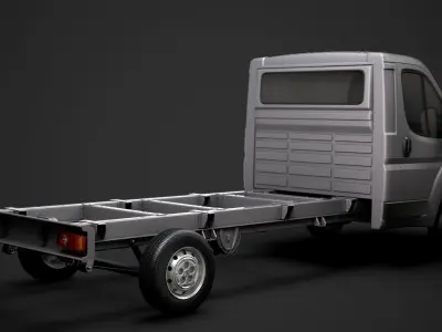 Peugeot Manager Chassis Truck Single Cab 4035WB 2020 3D model