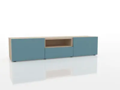 Ikea BESTA cabinet Free low-poly 3D model