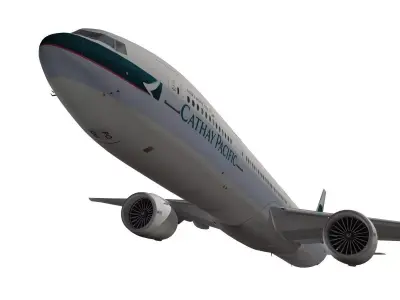 Boeing 777-300ER Cathay Pacific 3D model