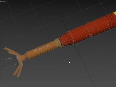 Incendiary Rocket 66 mm M74 3D model