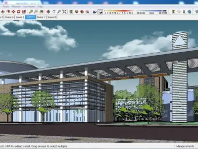 Sketchup Office building G4 3D model