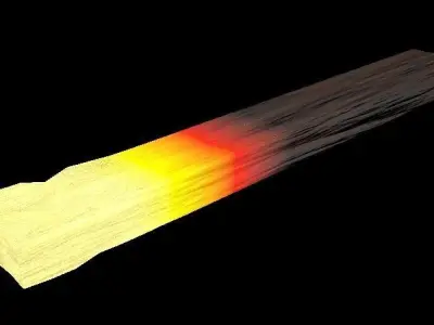 Heated Metal Low-poly 3D model