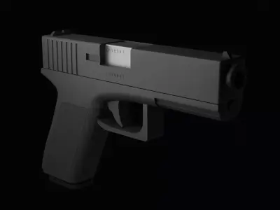 Glock gun Free low-poly 3D model