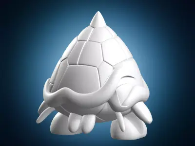 Shelled Creature Statue 3D print model