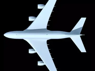 Detailed not Textured Airbus UT 3D model