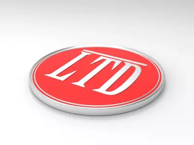 Etiketcilere Yuvarlak LTD Arma Modeli LTD Round Rigging Model 3D model