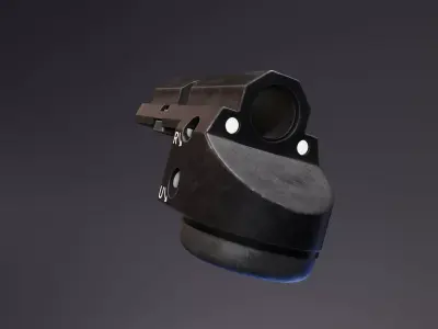 DeltaPoint Micro RedDot Low-poly 3D model