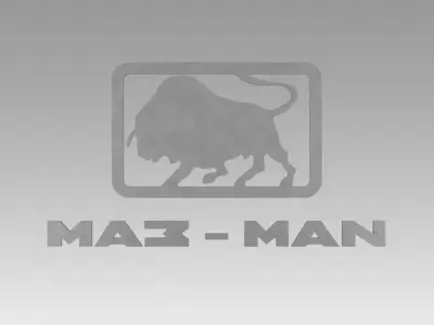 Maz man logo 3D model