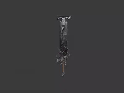 Great Sword 05 Low-poly 3D model