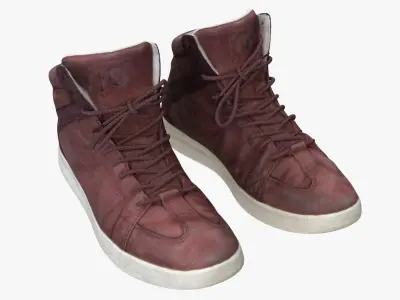 Old High Top Sneakers 3D model