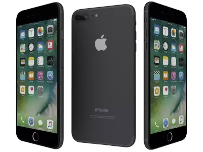 Apple iPhone 7 Plus Jet Black 3D model