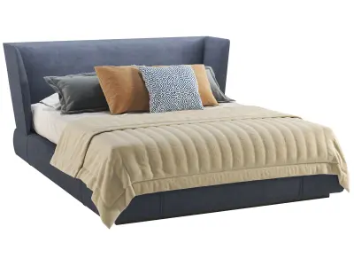 Minotti Reeves Bed Free 3D model