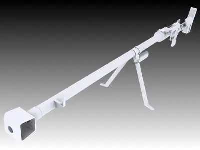 PTRD-41 machine gun Low-poly 3D model