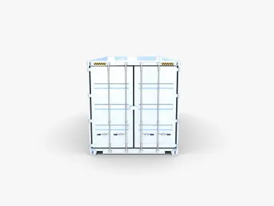 20ft Shipping Container Qube v2 3D model