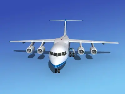 BAe 146-200 Corporate 3 3D model