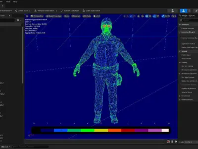 Casual Soldier 22 Low-poly 3D model